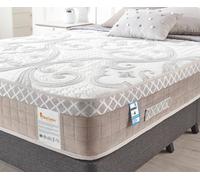 Somnior Hybrid Memory Foam Pocket Spring Mattress Designed For The Ultimate Sleep, Breathable With Back Support in White | Size: King