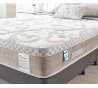 Somnior Hybrid Memory Foam Pocket Spring Mattress Designed For The Ultimate Sleep, Breathable With Back Support in White | Size: Small Double Somnior White Small Double