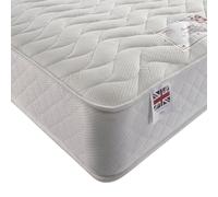Somnior Memory Foam Quilted Sprung Mattress Medium Feel In White White