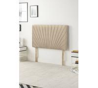 Somnior Platinum Plush Velvet 32" Upholstered Divan Bed Headboard in Beige | Size: King