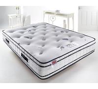 Somnior Silvercare 25Cm Hybrid Bonnell Sprung Medium Firm Mattress In White White