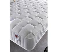 Somnior Sovereign 3500 Pressure Relief Cushioned Support Mattress Medium Firm in White | Size: Single