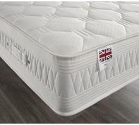 Somnior Star Pocket Cooltouch Quilted Memory & Reflex Foam Mattress 28cm/11" in White | Size: Single Somnior White Single