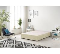 Somnior Ziggy Platform Divan Bed Base With 4 Drawers Linen In Cream Cream