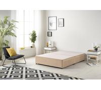 Somnior Ziggy Platform Divan Bed Base With 4 Drawers Plush In Beige Beige