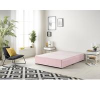 Somnior Ziggy Platform Divan Bed Base With 4 Drawers Plush in Pink | Size: King