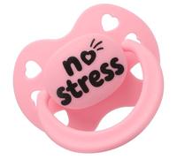 Somniumnight Adult Pacifier for Stress Relief: Big Silicone Nipple Binky for Anxiety - Autism Sensory Products Pink Paci for Sleep with Case - White Elephant Exchange Gift
