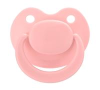 Somniumnight Adult Sized Pacifier Bigshield : Replacement Silicone Paci Big Teat for Anxiety Release - Orthodontic Biny Taken Apart and Re-Assembled Pink