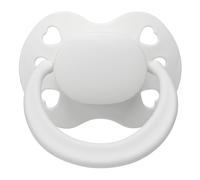 Somniumnight Clear Silicone Adult Pacifier: Wider & Fuller Shell Binky for Anxiety & Stress Release - DIY Re-Assembled Large Teat Dummy Gift for Autism Purple