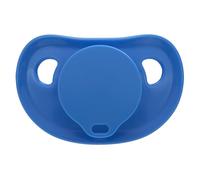Somniumnight Clear Silicone Adult Pacifier: Wider & Fuller Shell Dummy for Anxiety & Stress Release - DIY Re-Assembled Large Teat Paci Gift for Autism Blue