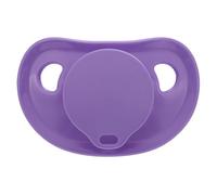 Somniumnight Clear Silicone Adult Pacifier: Wider & Fuller Shell Dummy for Anxiety & Stress Release - DIY Re-Assembled Large Teat Paci Gift for Autism Purple