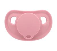 Somniumnight Clear Silicone Adult Pacifier: Wider & Fuller Shell Dummy for Anxiety & Stress Release - DIY Re-Assembled Large Teat Paci Gift for Autism Pink