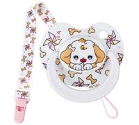 Somniumnight Cute Adult Size Pacifier: Big Shield Paci for Anxiety with Case - Puppy Soft Silicone Large Nipple for Sleep - Binky for Autism