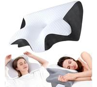 Somnora Align Pillow, Somnora Pillow for Neck Pain Relief, Aligns Spine as You Sleep, Memory Foam Neck Support Pillow, Orthopedic Cervical Ergonomic Side Sleeper Pillows for Sleep Deeply (Black)