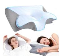 Somnora Align Pillow, Somnora Pillow for Neck Pain Relief, Aligns Spine as You Sleep, Memory Foam Neck Support Pillow, Orthopedic Cervical Ergonomic Side Sleeper Pillows for Sleep Deeply (Grey)