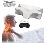 Somvia Pillow, Hospitality Collection, Somvia Butterfly Cervical Pillow with Breathable Cover, Supports Your Head at an Ideal Height, Supports the Natural Curve of Your Neck (Gray)