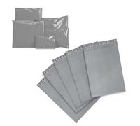 Somwell - 24 x 36 Inch Grey Mailing Bags, Pack of 5, Strong Polythene Posting Mail Bags, Self Seal, Waterproof, 60 Microns, Opaque, Tear Proof, Lightweight Parcel Delivery Bags, Extra Large (5)