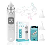 SOMYKID - Electric Vacuum Cleaner for Babies with 5 Levels, LED Lights and Music | Portable, USB Rechargeable, Ergonomic and Quiet Design | Includes Case and 3 Silicone Tips