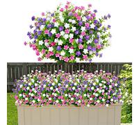 SOMYTING 9 Bundles Artificial Flowers outdoor uv resistant Green Shrubs artificial plants indoor plants and garden plants for Indoor Outdoor Home Garden Window Wedding Party