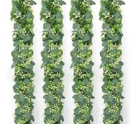 SOMYTING Artificial Eucalyptus Garland Hanging Vines Artificial Eucalyptus Leaves Garland 6Ft Faux Silver Dollar Eucalyptus Vines for Wedding Backdrop Arch Wall Decor (4)
