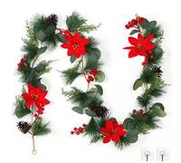 SOMYTING Christmas Garland Artificial Fir Christmas Garlands Decoration Artificial Plant Rattan Ornaments Christmas Tree Decoration for Fireplace Christma Tree Christma Decoration