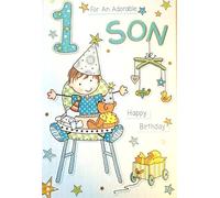 Son Age 1 - 1st Birthday Card
