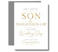Son and Daughter-in-Law Wedding Day Card WED30