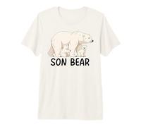 Son Bear with Two Cubs Siblings Polar Bear Family Premium T-Shirt