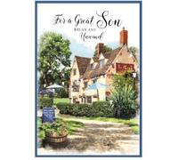 Son Birthday Card - Beer Pint Pub - Size: 19.5cm x 13cm (7.5" x 5.25") E