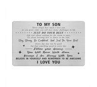 Son Birthday Card from Mum and Dad, My Son Gifts, Love My Son Wallet Card