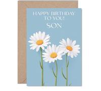 Son Birthday Card, Wild Daisies