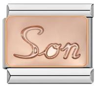 Son Charm Gift Mum Rose Gold Silver 9mm Italian Charm Compatible With Nomination Bracelet