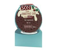 Son Christmas Card - Christmas Gifts For Men - Christmas Gift Card - Funny Christmas - Christmas Pudding
