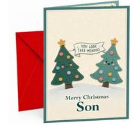 Son Christmas Card Tree-mendous Cute Christmas Trees