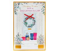 Son & Daughter-In-Law Traditional Foiled Christmas Greeting Card Xmas Cards