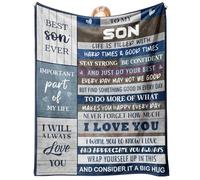 Son Gifts for Christmas, Son Birthday Gifts from Mum Dad, To My Teenage Boys Flannel Throw Blanket - Presents for Teenage Boys or Adult Son's Birthday, Christmas, Xmas, Valentines, Fathers Day