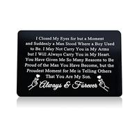 Son Gifts from Mum Wallet Insert Card for Son Graduation Gifts Inspirational Gifts for Son Wedding Gifts Christmas Birthday Gifts Encouragement Gifts to My Son