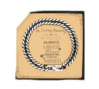 Son Grief Gifts for Mens Memorial Bracelet for Loss of Son, In Loving Memory of Your Son Gifts Remembrance Bracelet Sympathy Memorial Gifts for Loss of Son Always Loved Never Forgotten Forever Missed