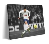 Son Heung-min Football Star Posters Wall Art Painting Canvas Decoration Home Decor Print Art 16 x 24 Inches (40 x 60 cm)