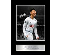 Son Heung-Min Pre Printed Signature Signed Mounted Photo Display #1 Printed Autograph Picture 10x8 Inch Mount