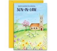 Son in Law Happy Easter Card - A5 Size with Envelope