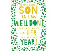 Son In Law Well Done With Putting Up With Her For Another Happy Birthday Card