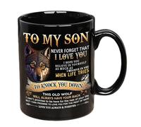 Son Mug - Ceramic Coffee Cup for Family Use | Classic Dining Tool with Comfortable Handle, Ideal for Home Yard Balcony Courtyard Garden Park Outdoor Picnic Camping Birthday Party Winter