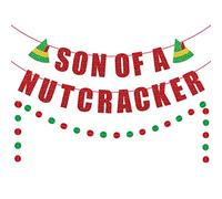 Son of a Nutcracker Banner for Buddy the Elf Inspired Funny Christmas Banner Elf Movie Christmas Party Decorations