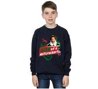 Son Of A Nutcracker Sweatshirt Elf Navy 9 Years