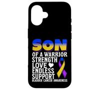Son of a Warrior Bladder Cancer Awareness Products Gifts Case for iPhone 16