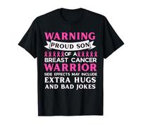 Son of A Warrior Breast Cancer Awareness My Survivor Mom T-Shirt
