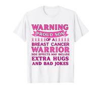 Son of A Warrior Breast Cancer Awareness My Survivor Mom T-Shirt