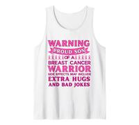 Son of A Warrior Breast Cancer Awareness My Survivor Mom Tank Top