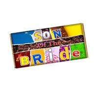 Son Of The Bride Chocolate Bar Wrapper Novelty Gift Present For Marriage Wedding CH-9657 (without chocolate bar (wrapper only))